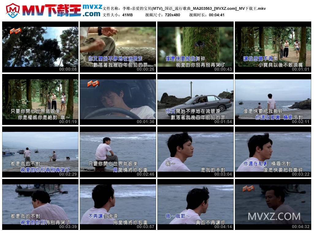 李维-亲爱的宝贝(MTV)_国语_流行歌曲_MA203563